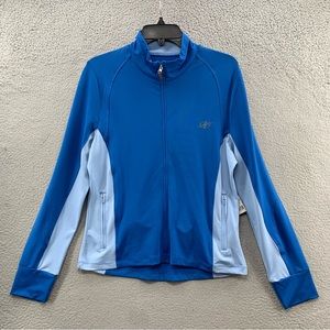 NordicTrack Magnolia Women’s M French Blue Track Full Zip Pullover Jacket NWT